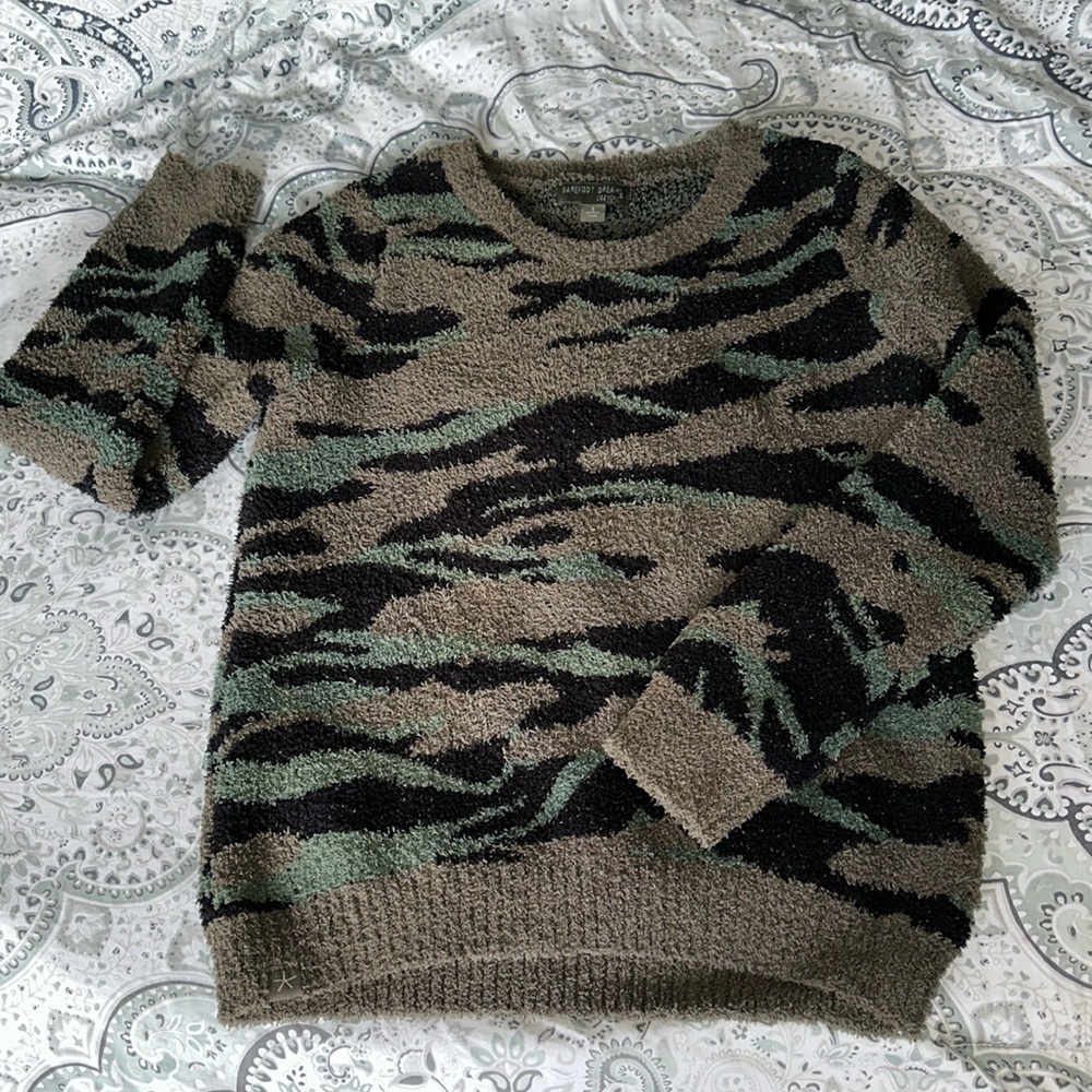 Barefoot Dreams Camouflage Crewneck